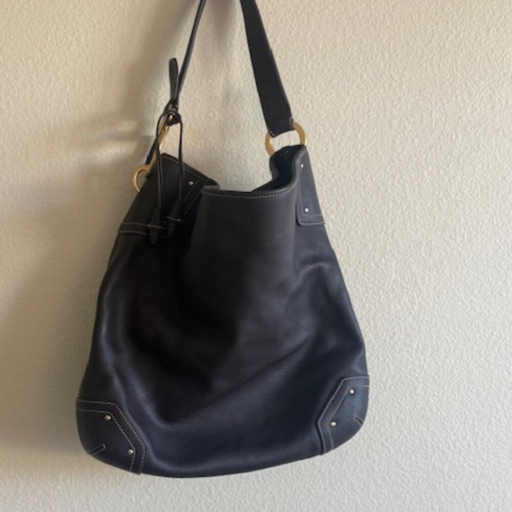 BALLY BOHO LEATHER SHOULDER BAG